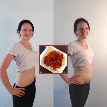 Nancys dicker Schwangerscahftsbauch Blähbauch nach Nudeln